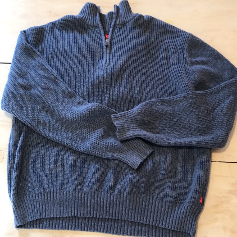 IZOD men’s zipper mock turtleneck sweater